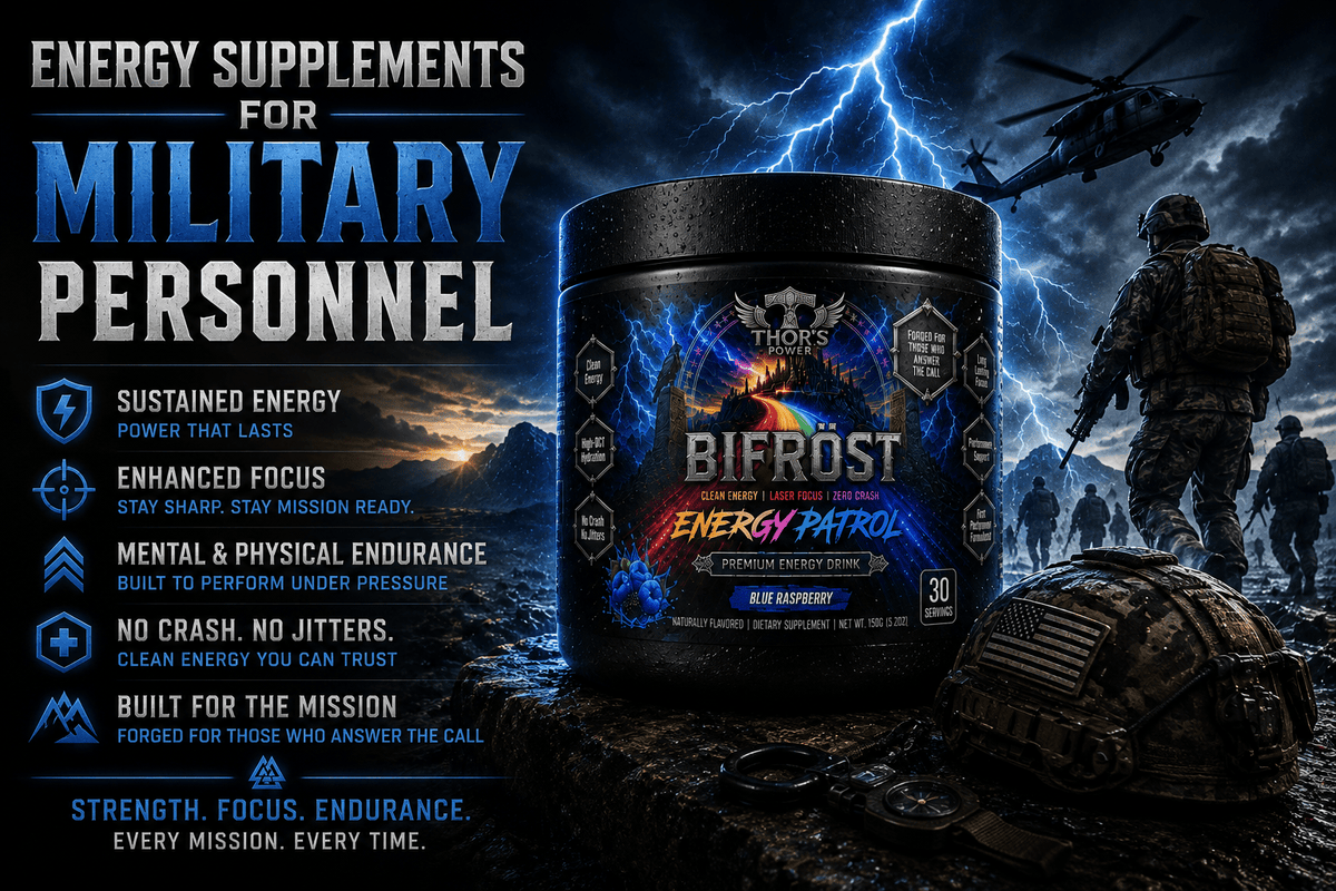 Energy supplements for military personnel