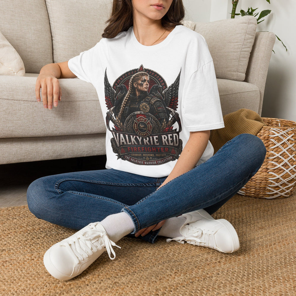 Valkyrie Red Firefighter T-Shirt — The Valkyrie Warrior Collection