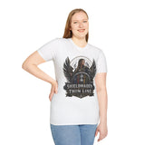 Shieldmaiden of the Thin Line T-Shirt — The Valkyrie Warrior Collection