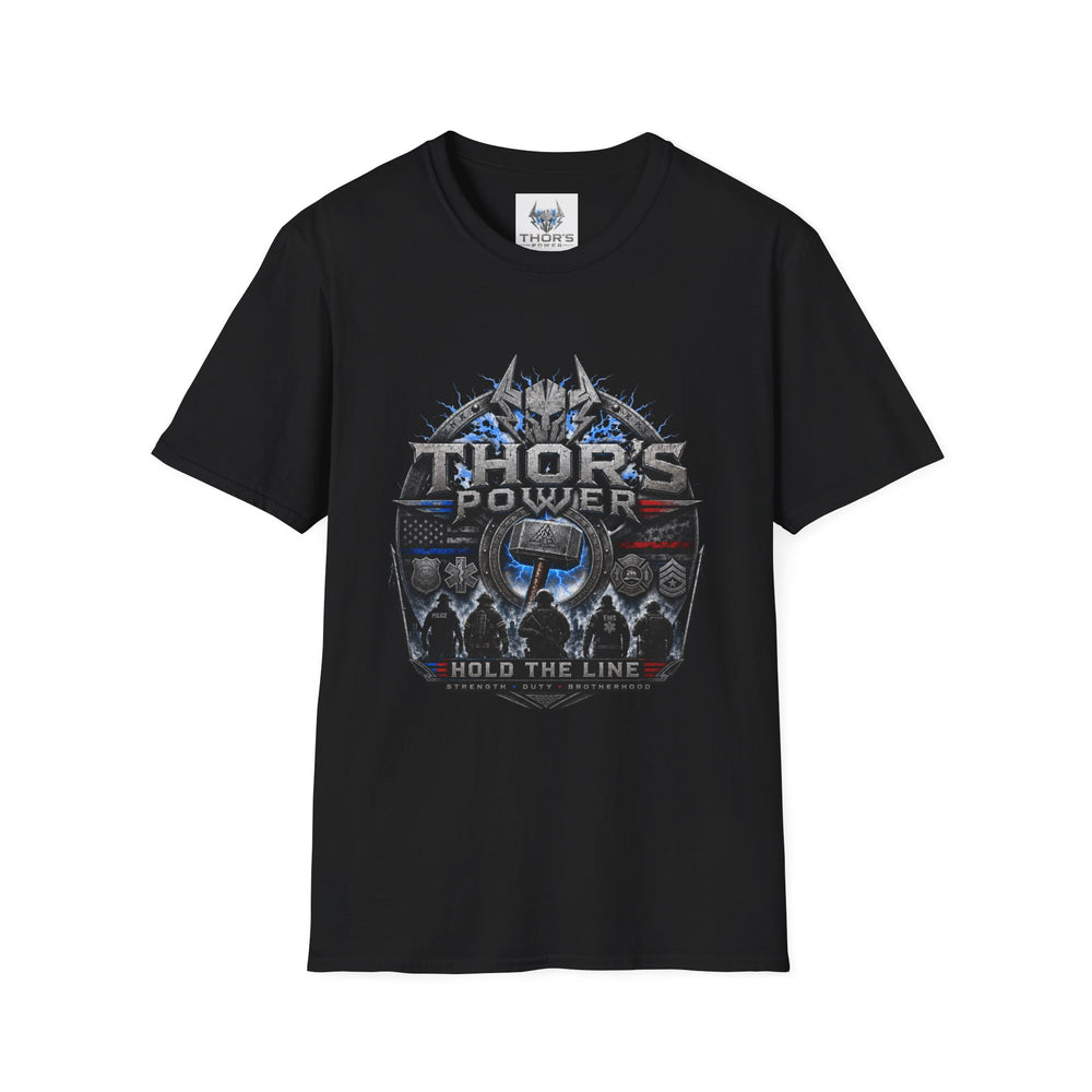 Thor’s Power Hold the Line Tee – First Responder & Military Inspired