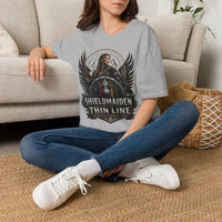 Shieldmaiden of the Thin Line T-Shirt — The Valkyrie Warrior Collection