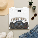 Thor's Power Graphic T-Shirt — Norse Viking Helmet Lightning Design