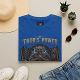 Thor's Power Graphic T-Shirt — Norse Viking Helmet Lightning Design
