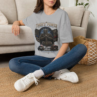 Thor's Power Graphic T-Shirt — Norse Viking Helmet Lightning Design