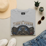 Thor's Power Graphic T-Shirt — Norse Viking Helmet Lightning Design