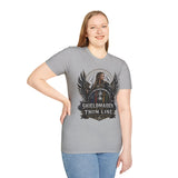 Shieldmaiden of the Thin Line T-Shirt — The Valkyrie Warrior Collection