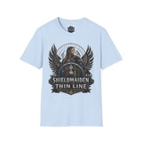 Shieldmaiden of the Thin Line T-Shirt — The Valkyrie Warrior Collection