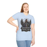 Shieldmaiden of the Thin Line T-Shirt — The Valkyrie Warrior Collection