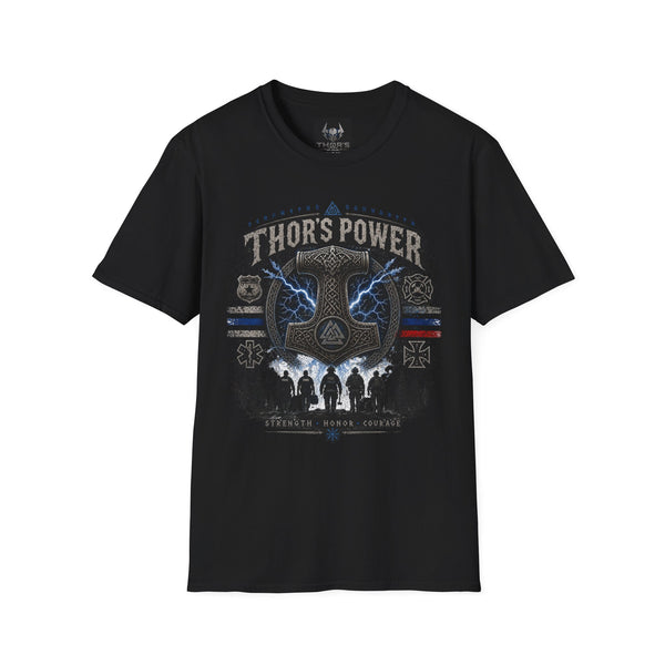 Thor’s Power T-Shirt — Nordic Cross Graphic Tee
