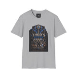 Thor's Power Graphic T-Shirt — Lightning Hammer Norse Myth Tee