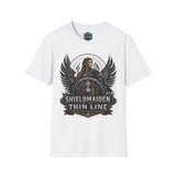 Shieldmaiden of the Thin Line T-Shirt — The Valkyrie Warrior Collection