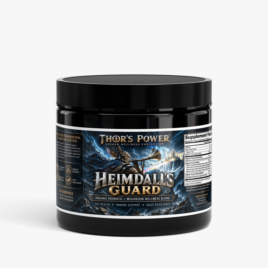 HEIMDALL’S GUARD - Organic Fermented Mushroom Prebiotic Wellness Blend - Thor's Power Shop