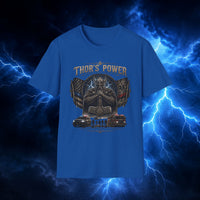 Thor's Power Graphic T-Shirt — Norse Viking Helmet Lightning Design - Thor's Power Shop