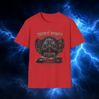 Thor's Power Graphic T-Shirt — Norse Viking Helmet Lightning Design - Thor's Power Shop
