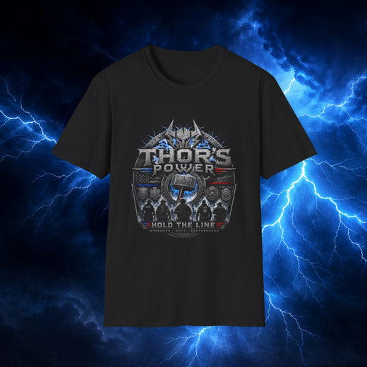 Thor’s Power Hold the Line Tee – First Responder & Military Inspired