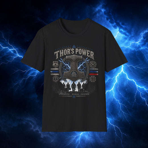 Thor’s Power T-Shirt — Nordic Cross Graphic Tee