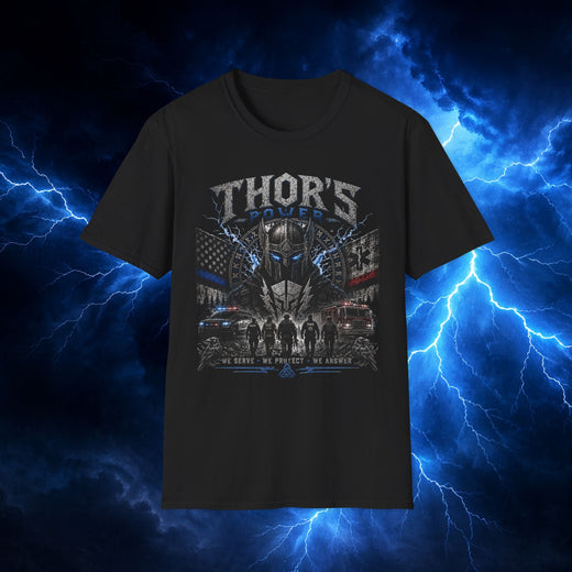 Thor’s Power We Serve Tee – First Responder & Military Inspired