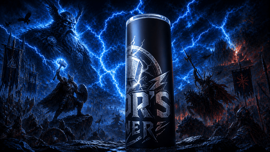 Gjallarhorn Tumbler | Thor’s Power Stainless Steel Drinkware