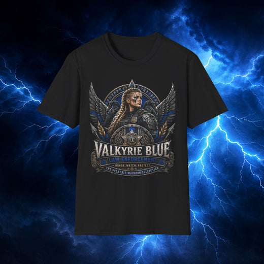 Valkyrie Blue Law Enforcement T-Shirt — The Valkyrie Warrior Collection