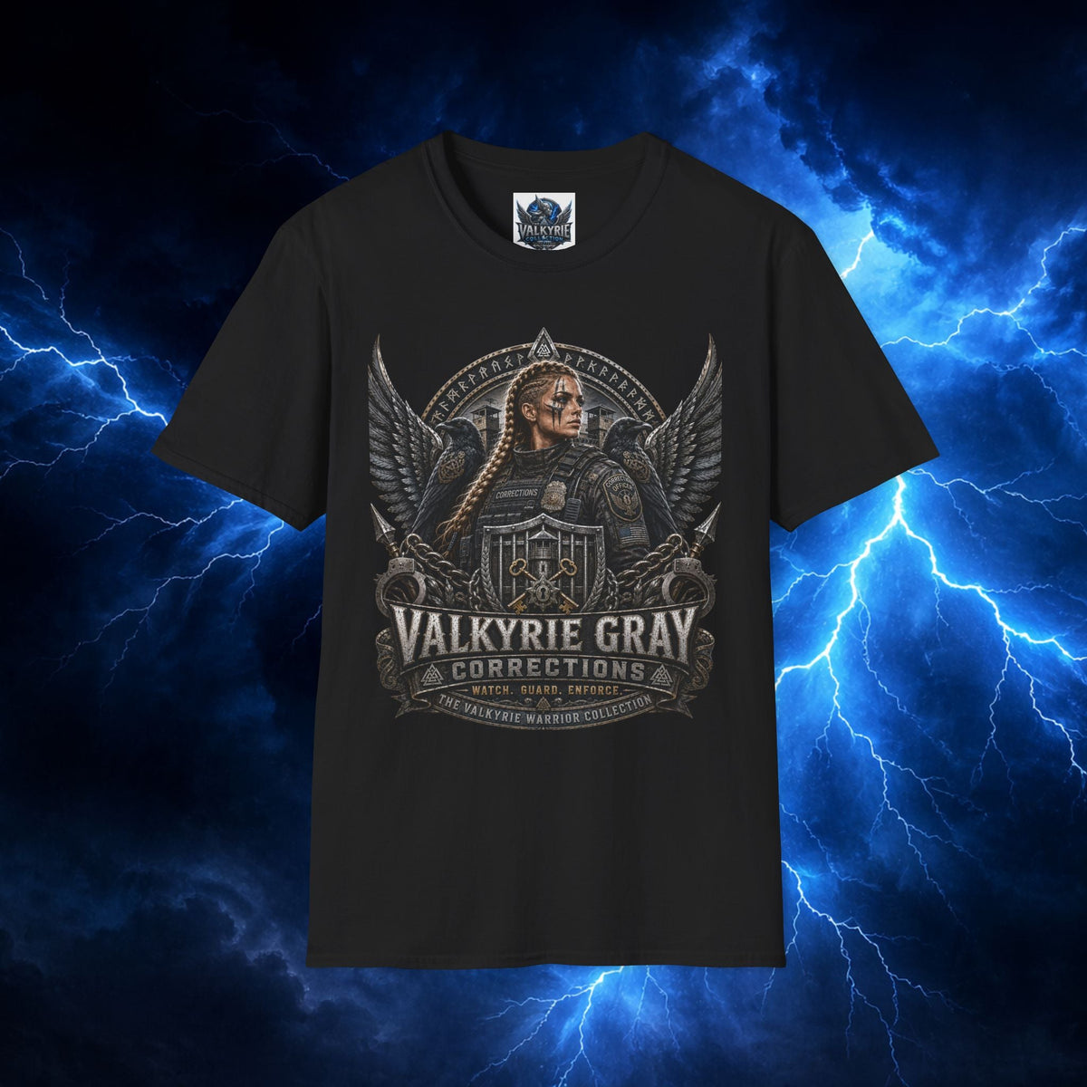 Valkyrie Gray Corrections T-Shirt — The Valkyrie Warrior Collection - Thor's Power Shop