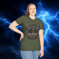Valkyrie Warrior Wings + Badge T-Shirt — The Valkyrie Warrior Collection - Thor's Power Shop